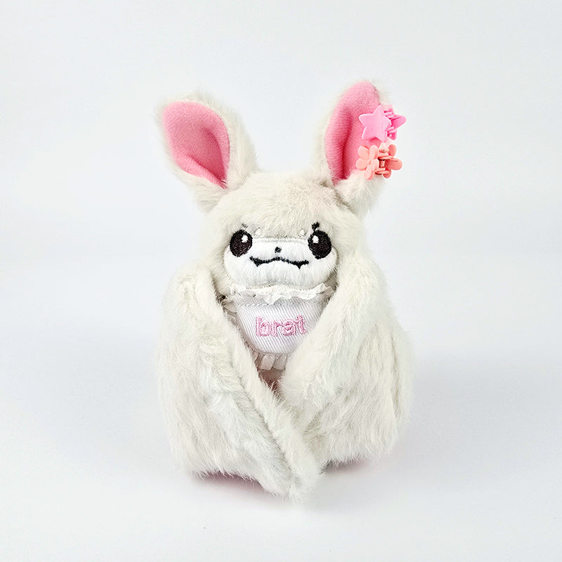 Bratty Bat Mini and Bratty Brat Mini Plushie with Keychain and Dress-Up Accessories