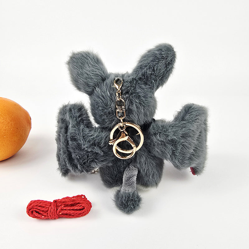 Bratty Bat Mini and Bratty Brat Mini Plushie with Keychain and Dress-Up Accessories