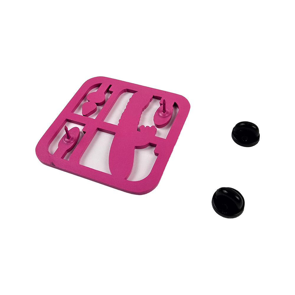 Alloy Enamel Pins - Kinky Pink Vibrator