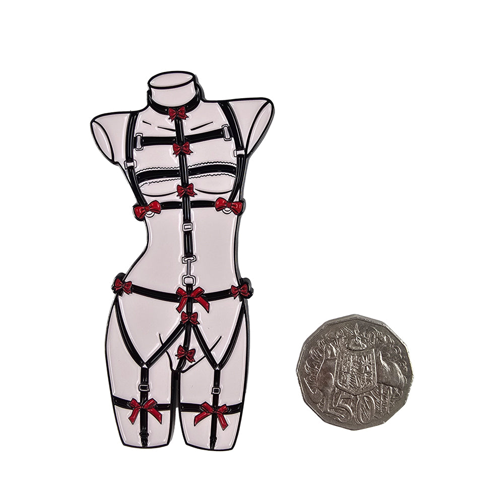 Alloy Enamel Pins - Cute Bows Lingerie