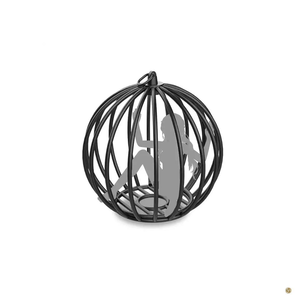 PRE-ORDER BDSM Dungeon Humiliation Hanging Ball Cage