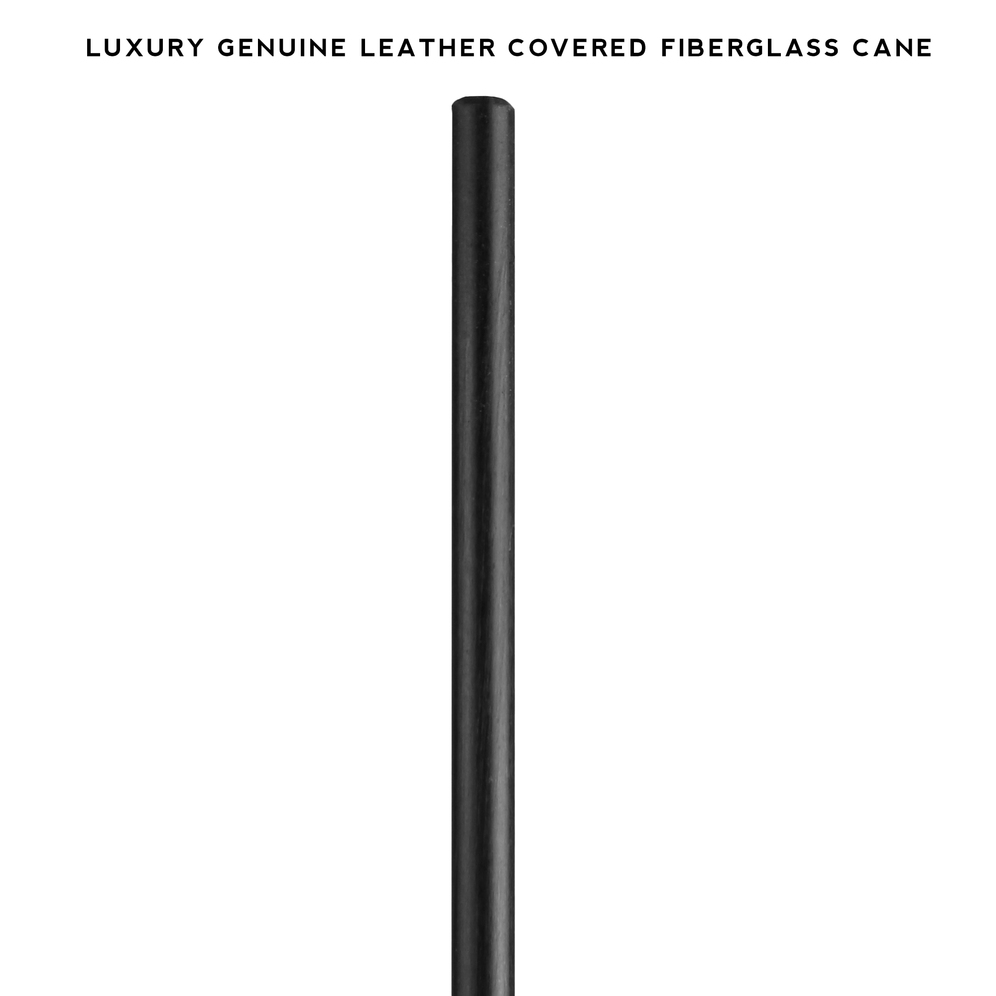 Leather-Covered Fiberglass Riding Crop and Cane Bundle for BDSM Impact Play with Rose-Shaped Tip and Precision Cane.