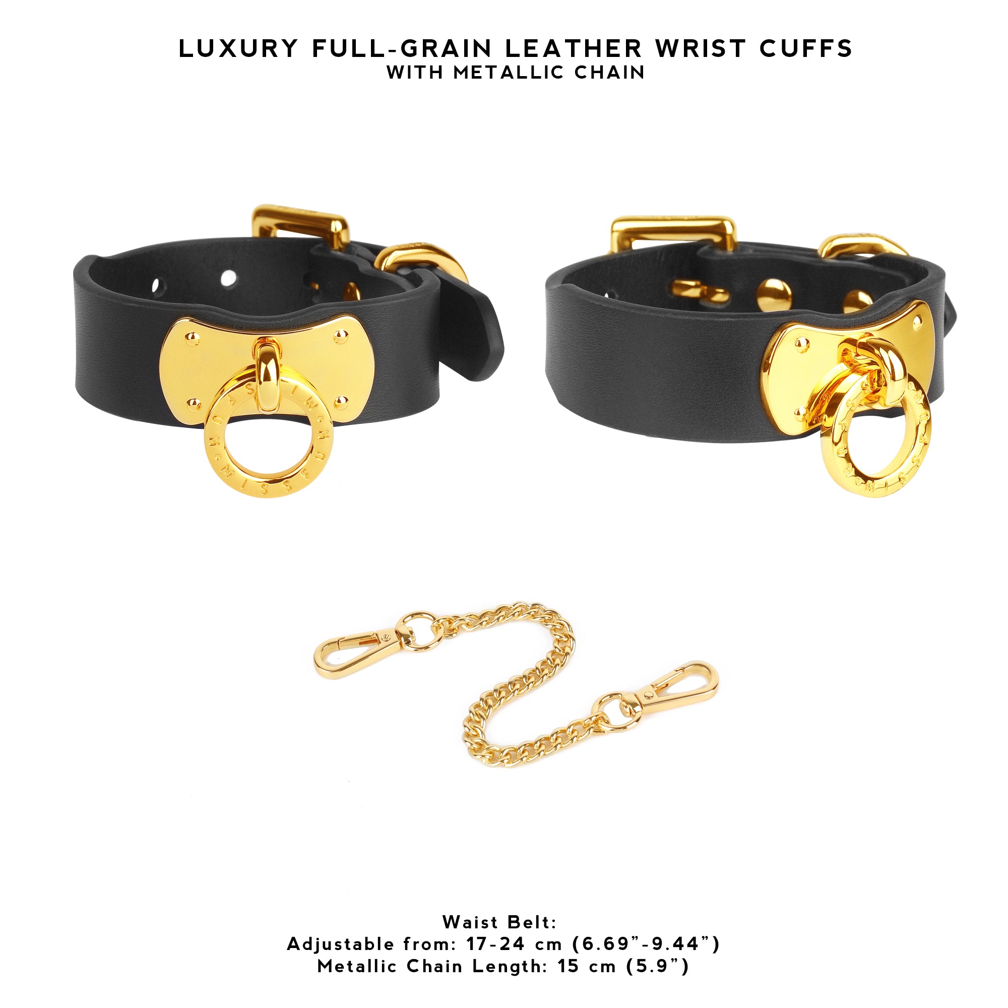 Luxury Full-Grain Leather Wrist Cuffs