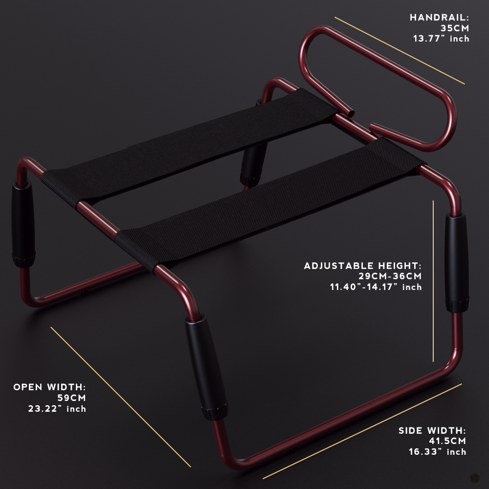 Sex Bounce Stool with Dildo Bridge Mount and FREE Suction Cup Dildo