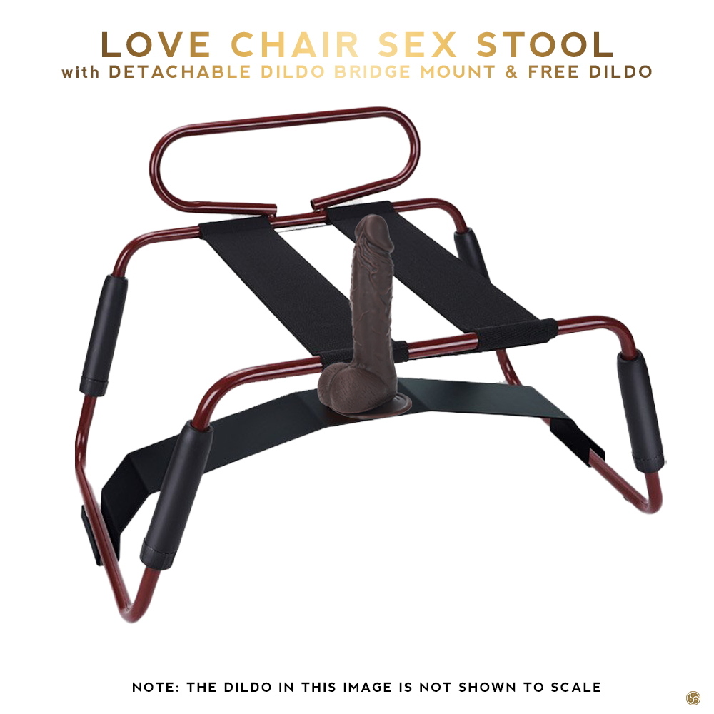 Sex Bounce Stool with Dildo Bridge Mount and FREE Suction Cup Dildo