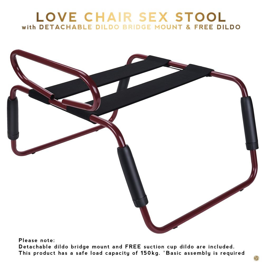 Sex Bounce Stool with Dildo Bridge Mount and FREE Suction Cup Dildo