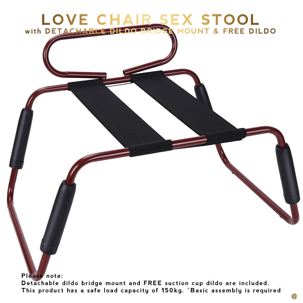 Sex Bounce Stool with dildo bridge mount and FREE suction cup dildo