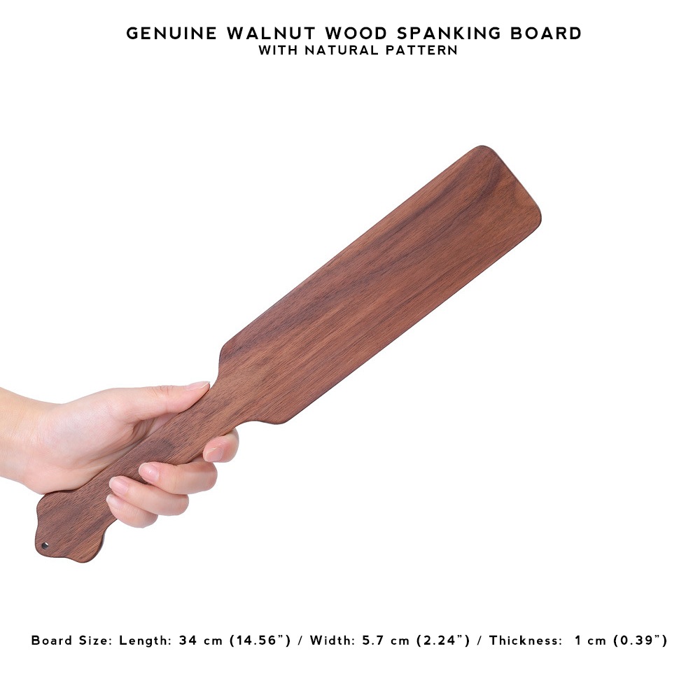 Genuine Walnut Wood Spanking Board with Natural Pattern