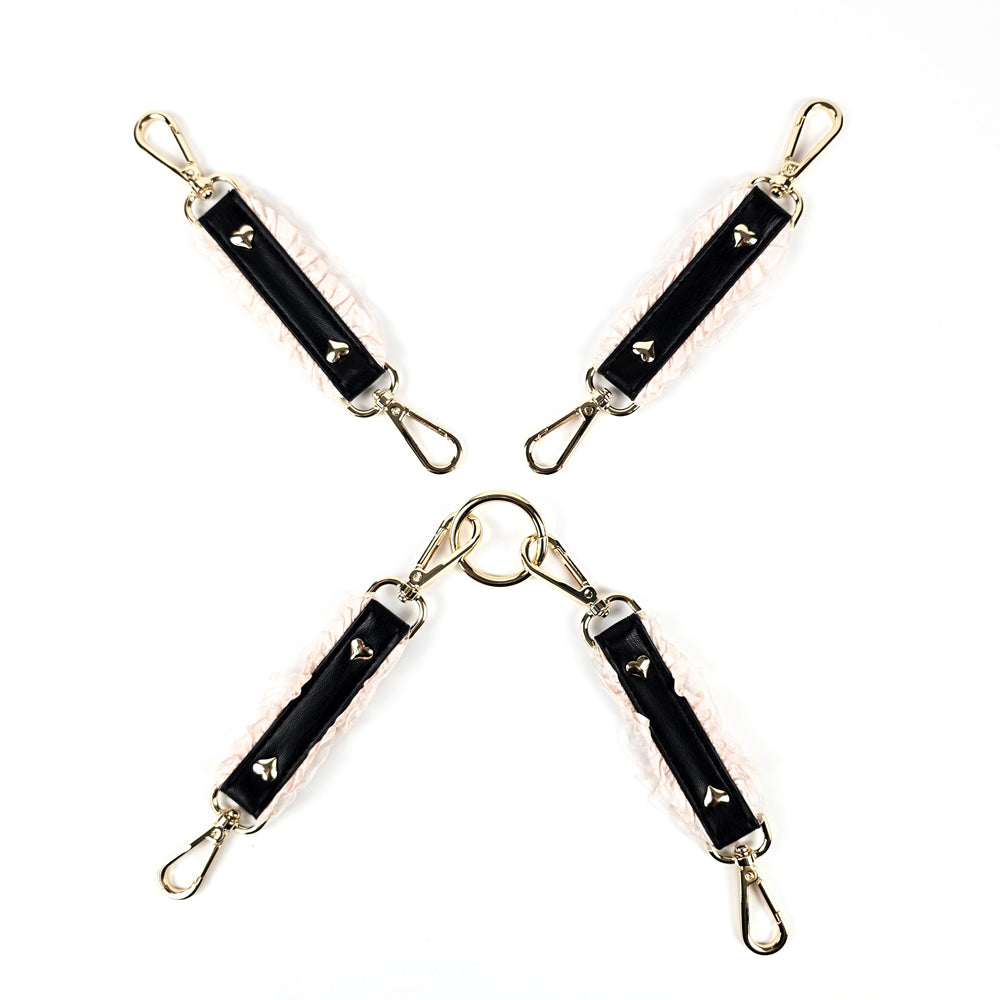 Daddy Dom/Little Girl DDLG Black Pink Bondage Set