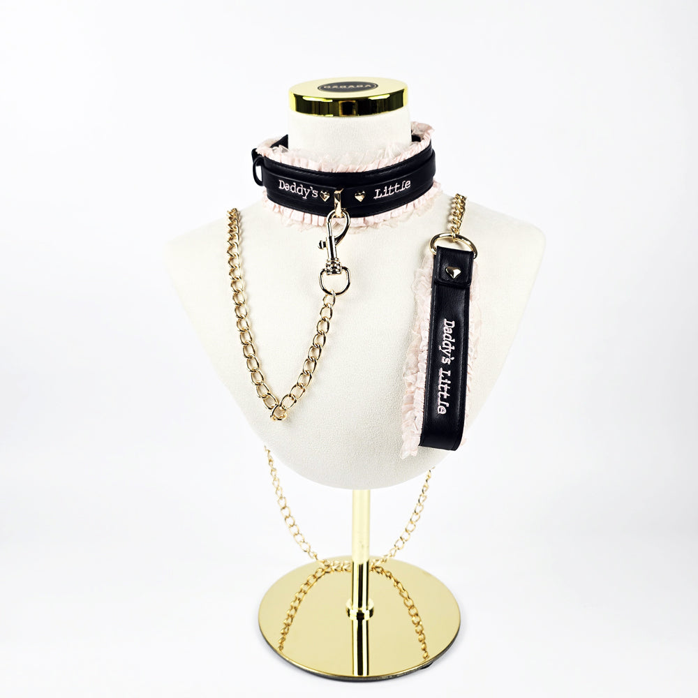 Daddy Dom/Little Girl DDLG Black Pink Bondage Set