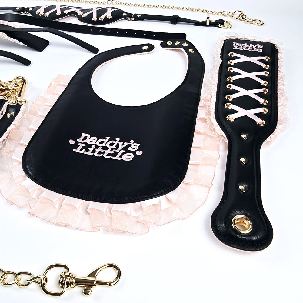Daddy Dom/Little Girl DDLG Black Pink Bondage Set
