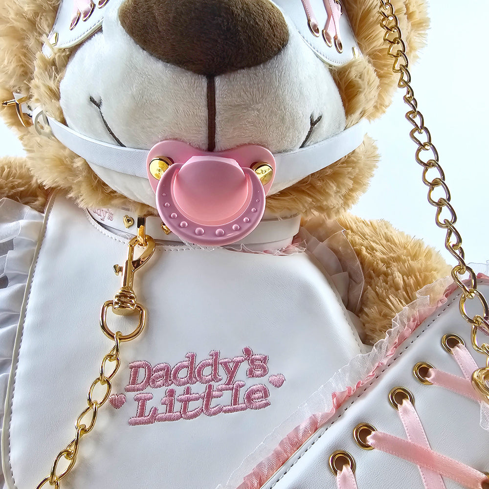 Daddy Dom/Little Girl DDLG White Pink Bondage Set