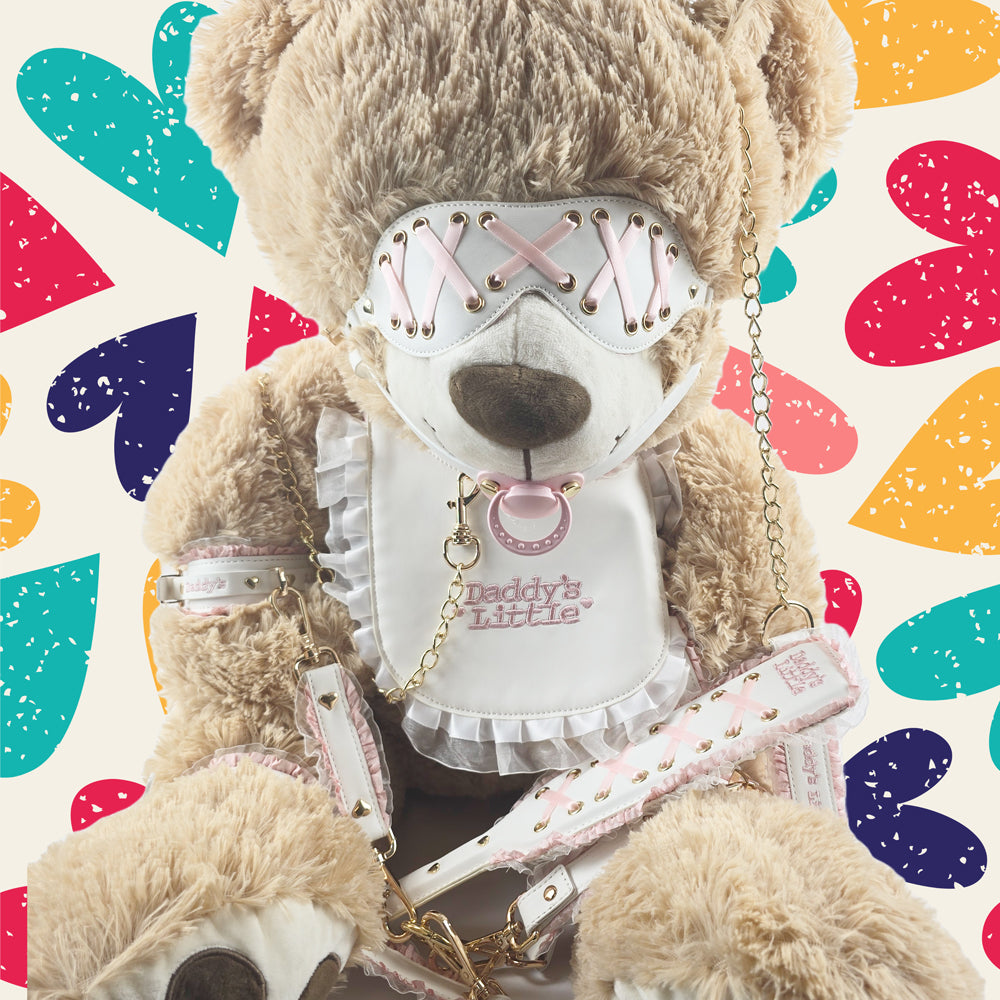 Daddy Dom/Little Girl DDLG White Pink Bondage Set