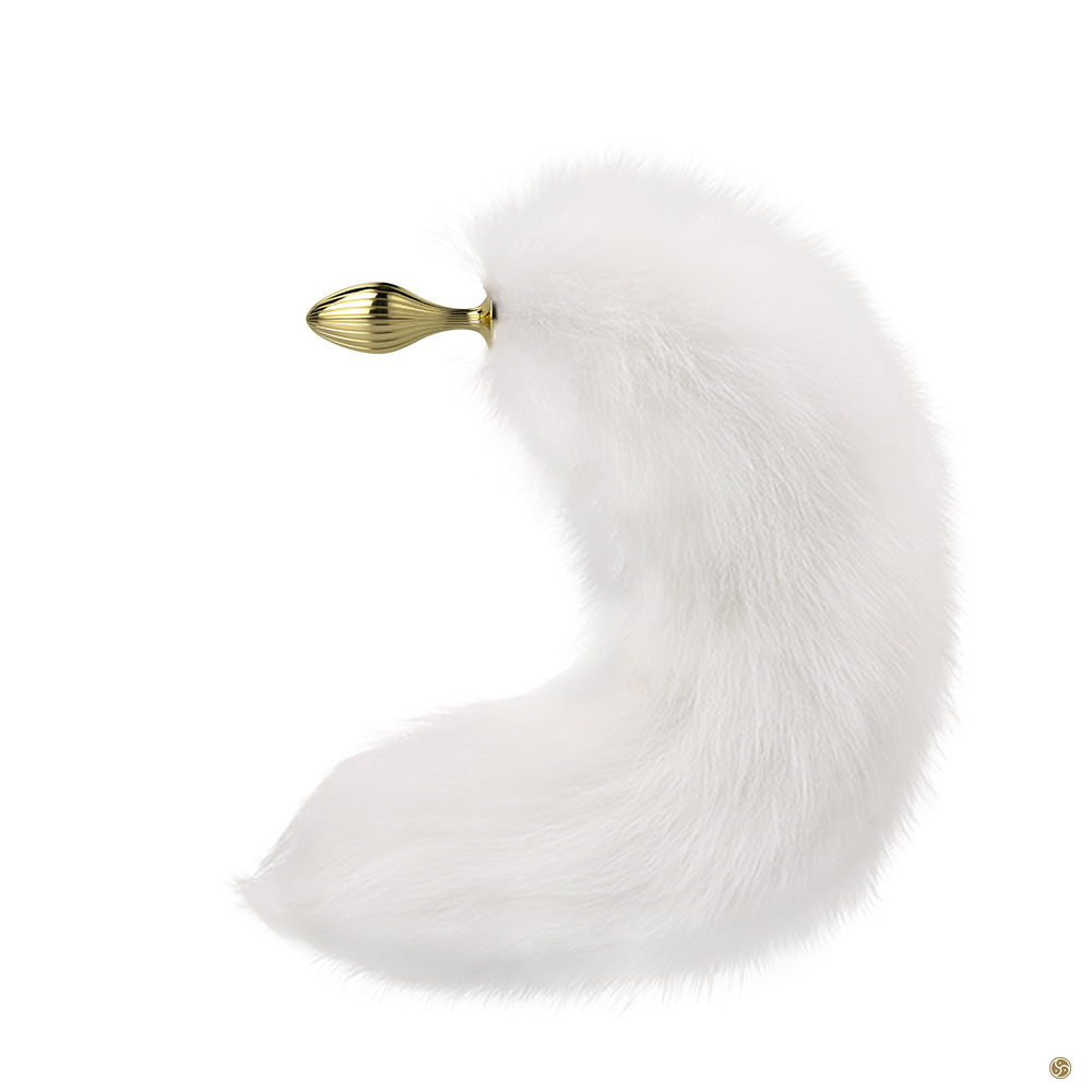 Fox Tail Golden Whale Anal Plug