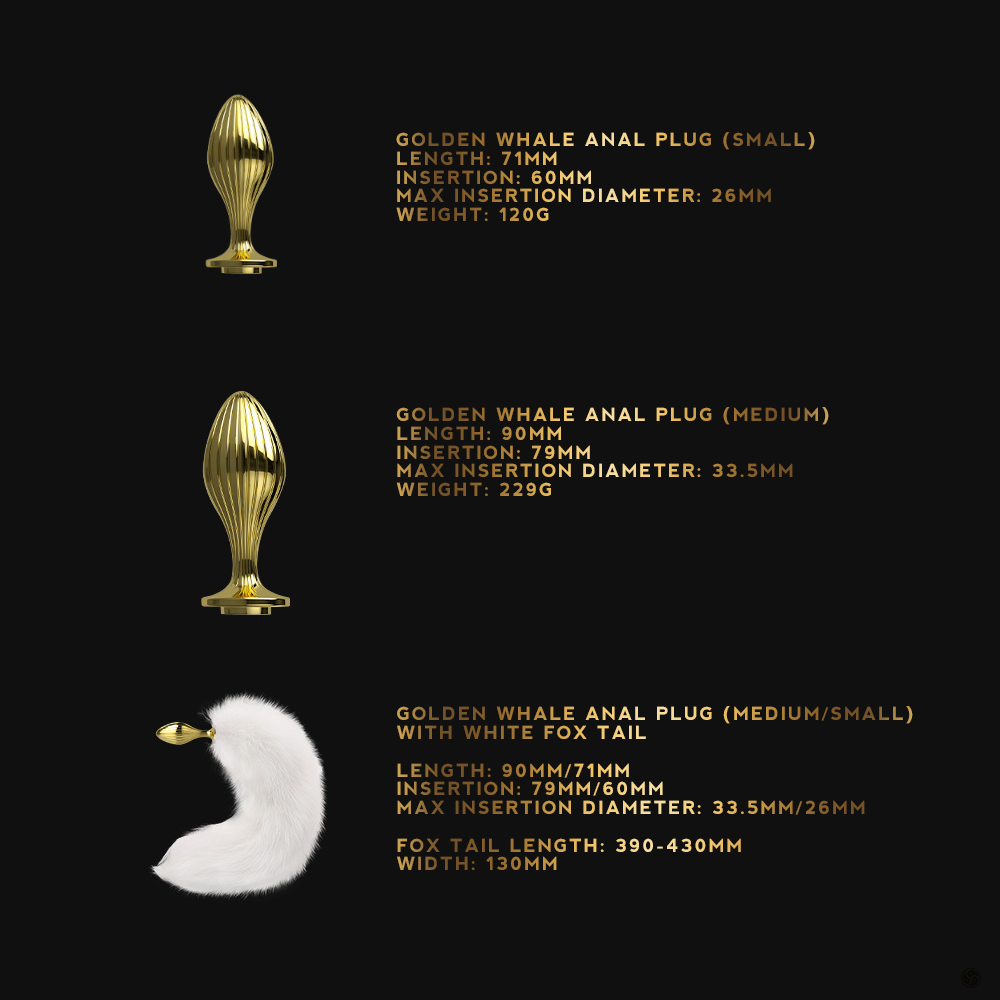 Golden Whale Anal Plug