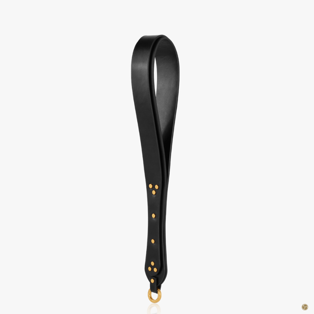 Luxury Double Loop Leather Spanking Paddle