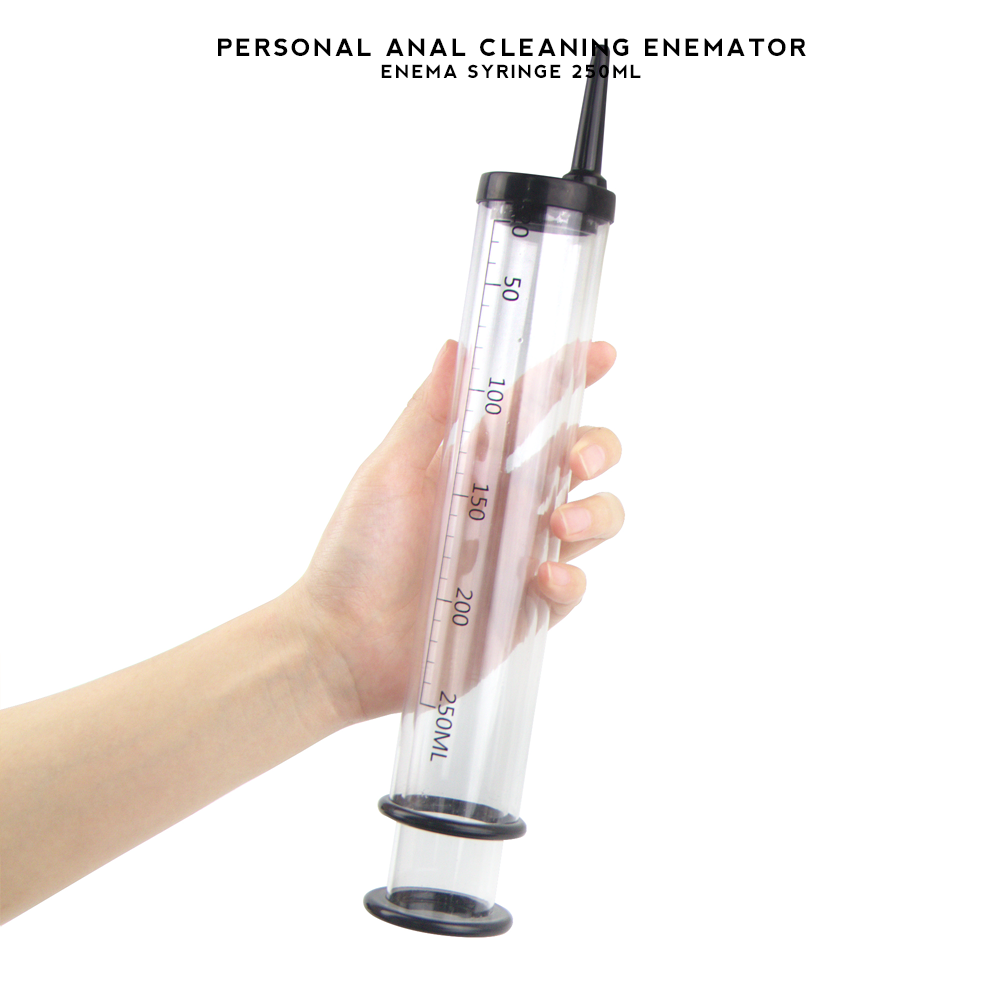 Personal Anal Cleaning Douche Enema Syringe Enemator 250mL