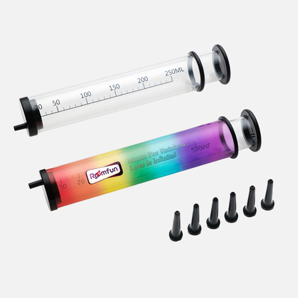 Personal Anal Cleaning Douche Enema Syringe Enemator 250mL