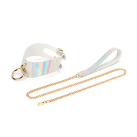Aurora Double Buckle Big Ring Collar with Leash