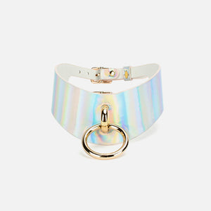 Aurora Double Buckle Big Ring Collar with Leash