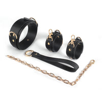 MISSFUN® Luxury Collar & Wrist Cuff Set Vegan Leather