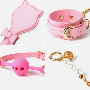 MISSFUN® Luxury Pink Passion Dolly Vegan Leather BDSM Set