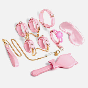 MISSFUN® Luxury Pink Passion Dolly Vegan Leather BDSM Set