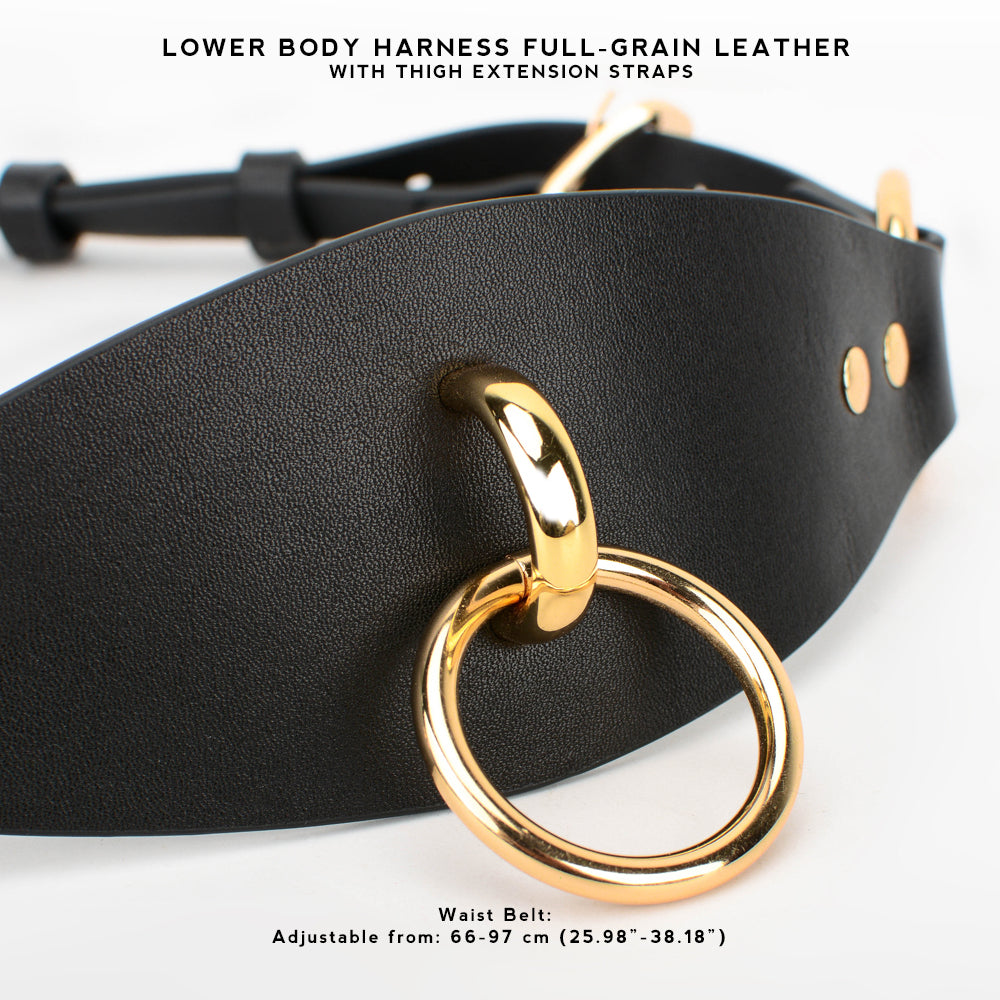 MISSFUN® Lower Body Harness Genuine Leather with Thigh Extension Straps