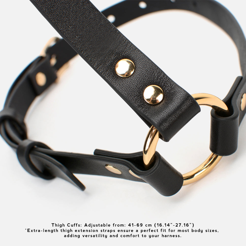 MISSFUN® Lower Body Harness Genuine Leather with Thigh Extension Straps