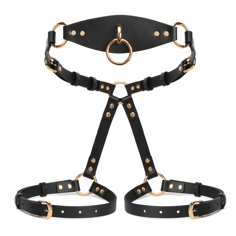 MISSFUN® Lower Body Harness Genuine Leather with Thigh Extension Straps