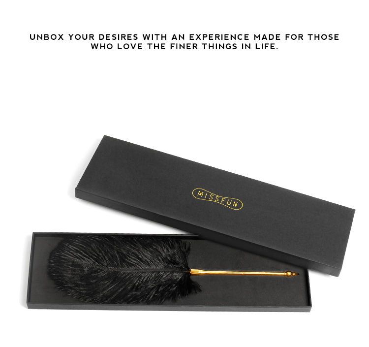 MISSFUN® Luxury Ostrich Feather Tickler with The Pointy End