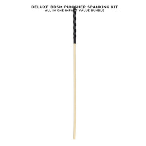 Deluxe BDSM Punisher Spanking Kit featuring a spanking cane