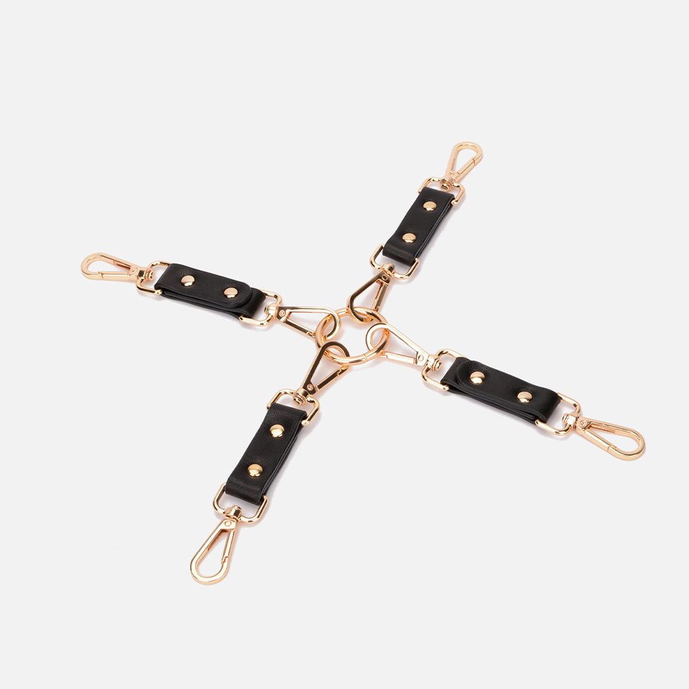 MISSFUN® Signature Collection Genuine Leather BDSM Restraint Kit (12 Pieces)