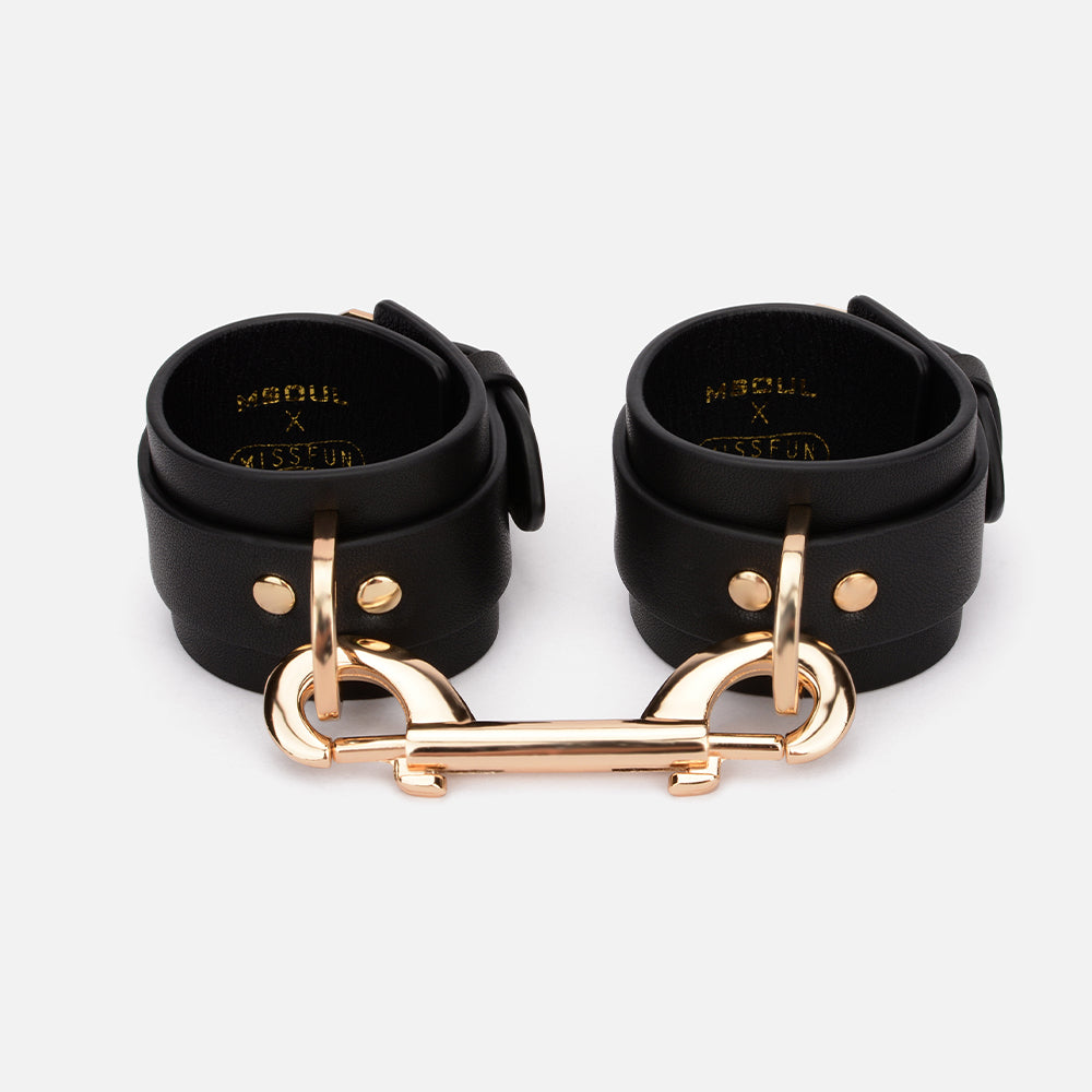 MISSFUN® Signature Collection Genuine Leather BDSM Restraint Kit (12 Pieces)