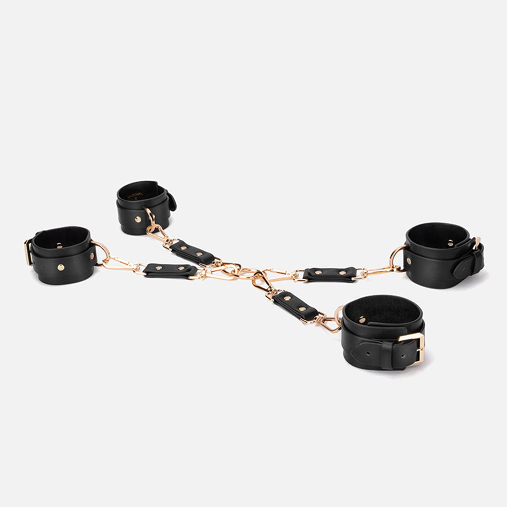 MISSFUN® Signature Collection Genuine Leather BDSM Restraint Kit (12 Pieces)