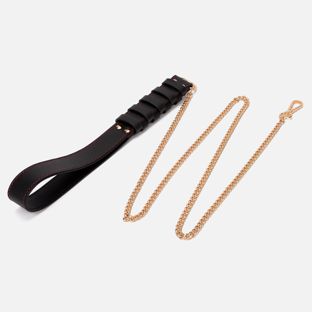 MISSFUN® Signature Collection Vegan Leather BDSM Kit (12 Pieces) with Red Stitching