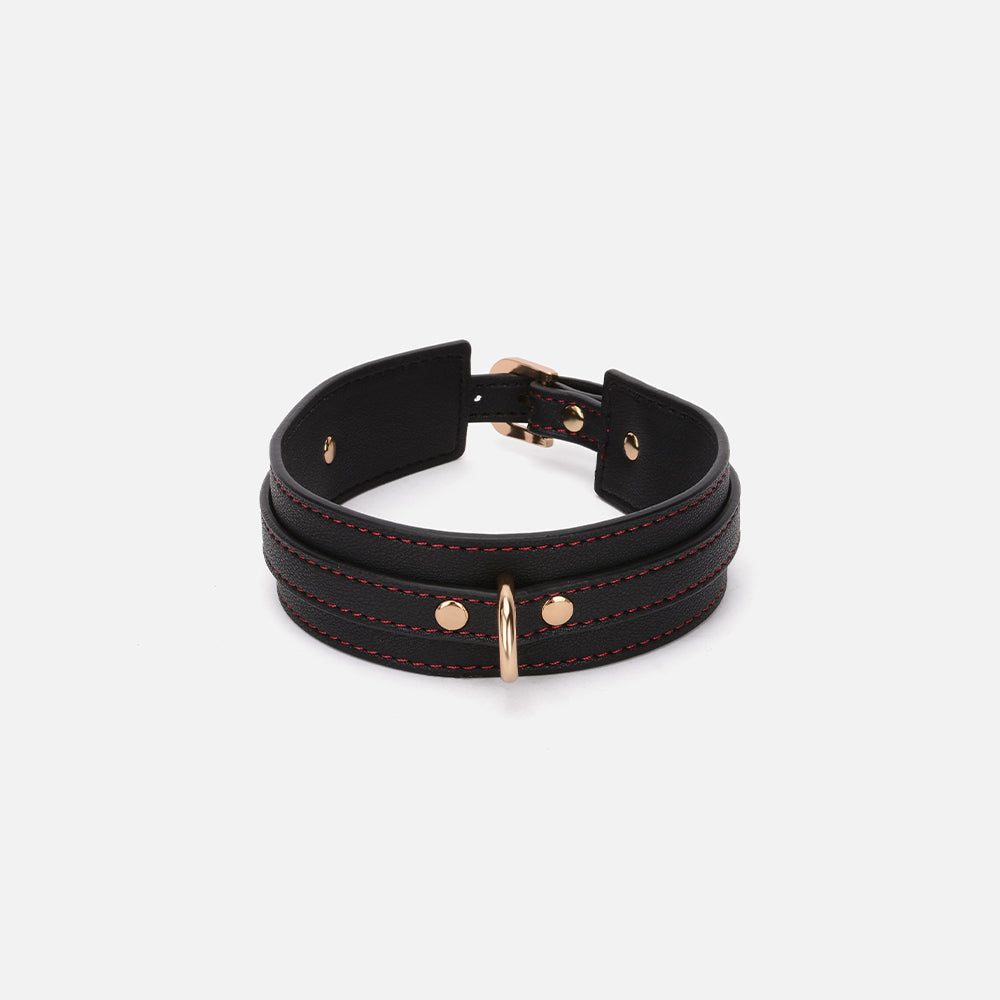 MISSFUN® Signature Collection Vegan Leather BDSM Kit (12 Pieces) with Red Stitching