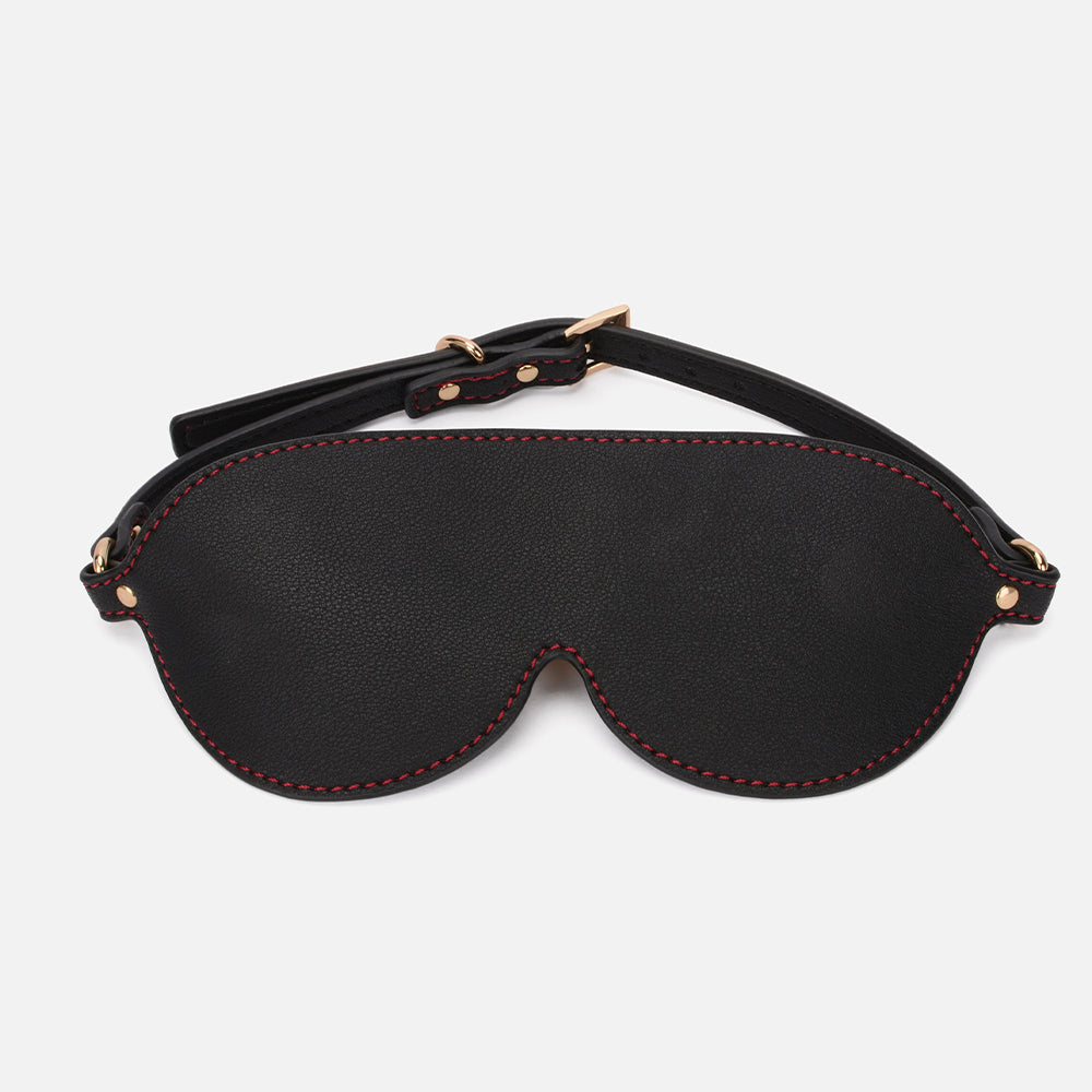 MISSFUN® Signature Collection Vegan Leather BDSM Kit (12 Pieces) with Red Stitching