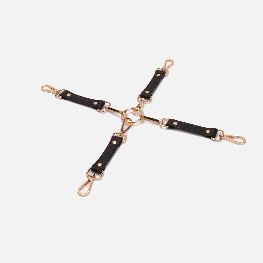 MISSFUN® Signature Collection Vegan Leather BDSM Kit (12 Pieces) with Red Stitching