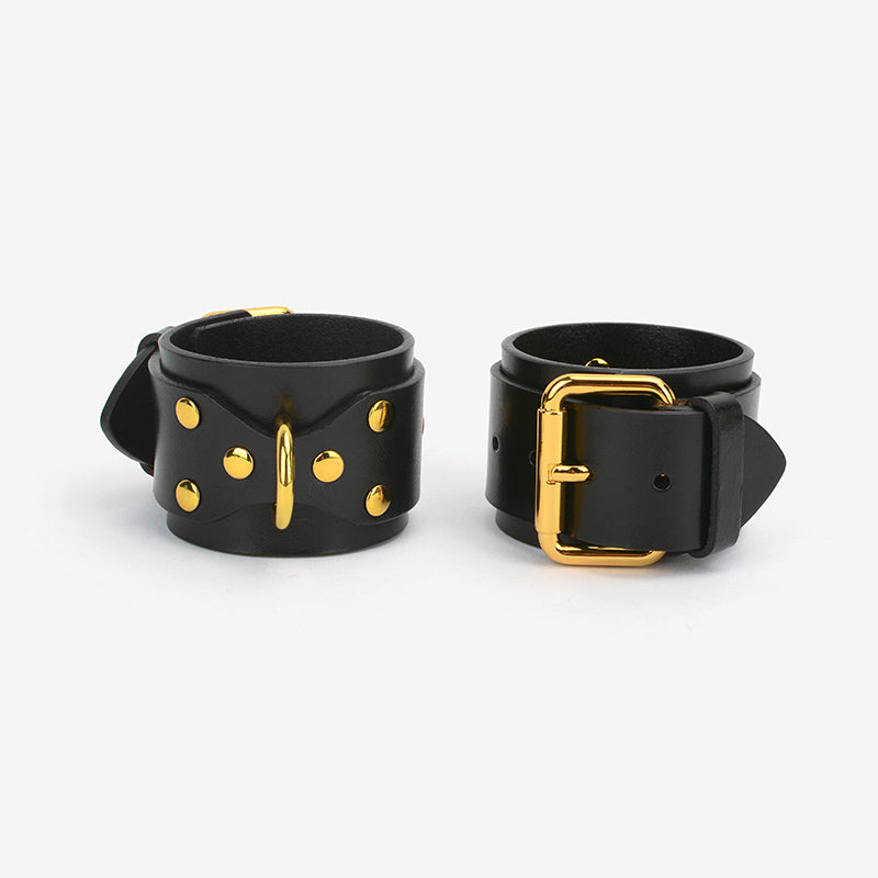 Deluxe Vegan Leather Bondage & Restraint Set Black