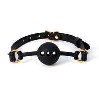 Breathable Silicone Ball Gag with Leather Buckle Strap