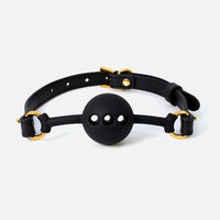 Breathable Silicone Ball Gag with Leather Buckle Strap
