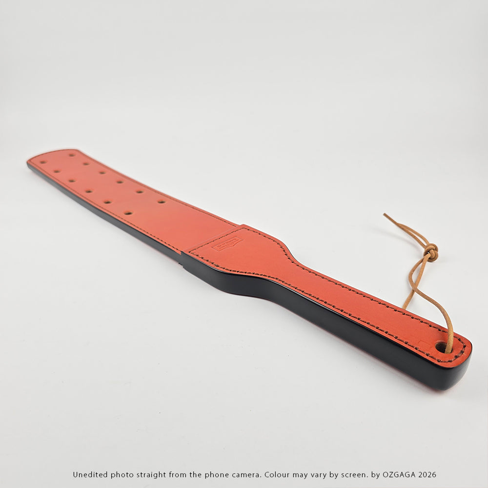 Dark Brown two-layer Italian leather Canadian Prison Strap with 12 holes