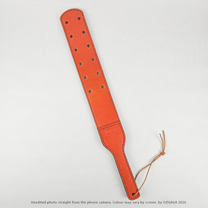 Dark Brown two-layer Italian leather Canadian Prison Strap with 12 holes
