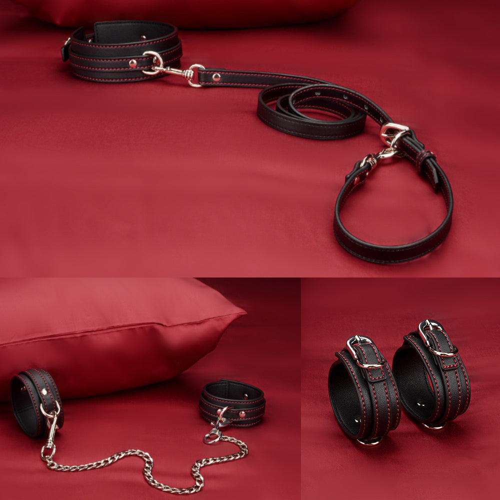 Deluxe Cross Shoulder BDSM Restraint Cylinder Case Set