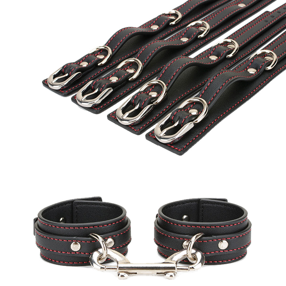 Deluxe Cross Shoulder BDSM Restraint Cylinder Case Set