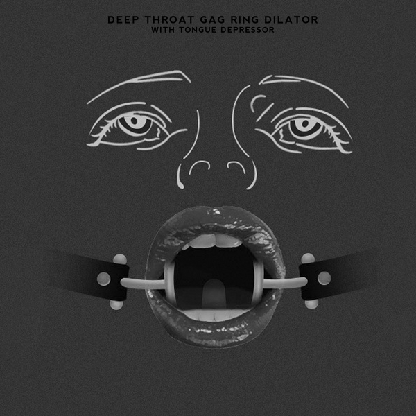 Deep Throat Gag Ring With Tongue Depressor Ozgaga