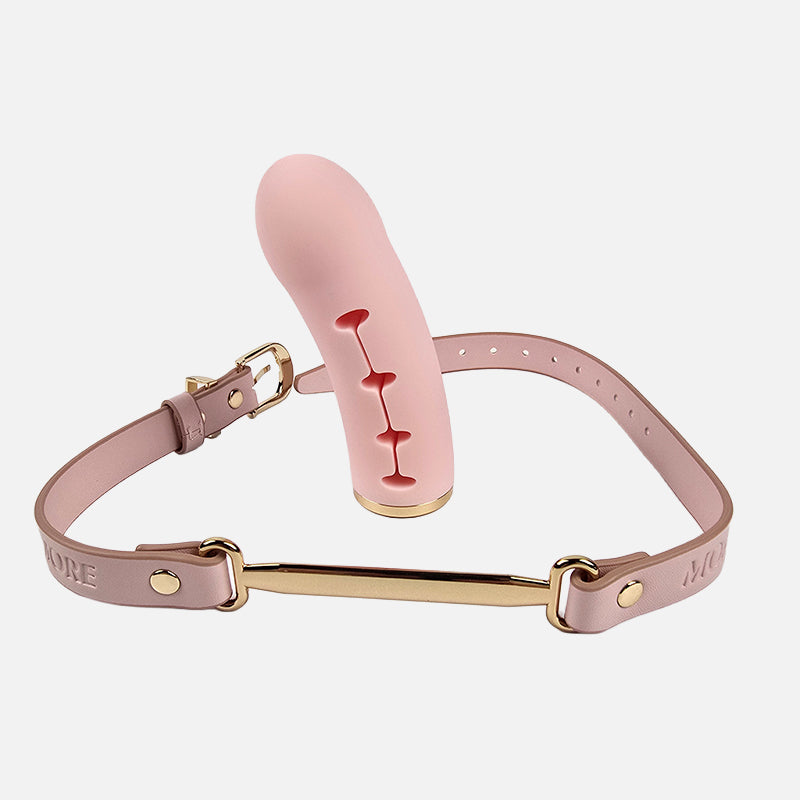 Progressive Deepthroat Sub Training Dildo Gag with Adjustable Depth