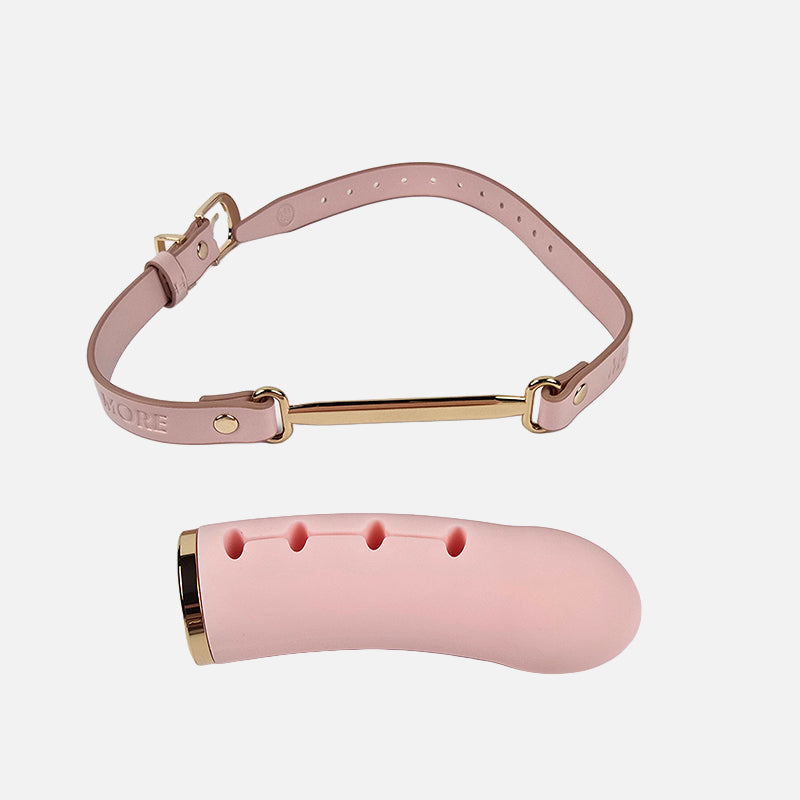 Progressive Deepthroat Sub Training Dildo Gag with Adjustable Depth