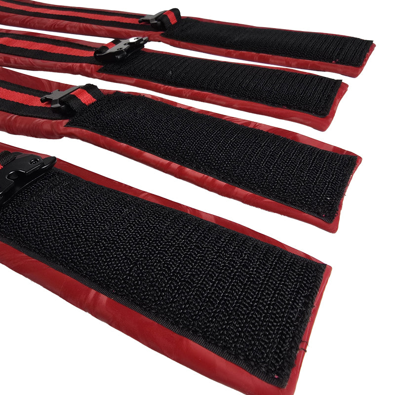 Deluxe Red Passion Multi-Position Bondage Restraint Kit (7pc)